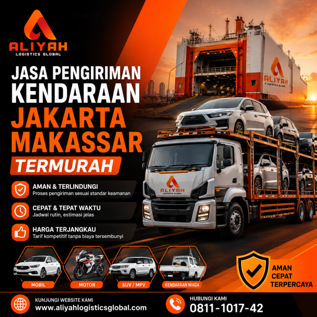 Jasa Pengiriman Kendaraan Jakarta Makassar Termurah