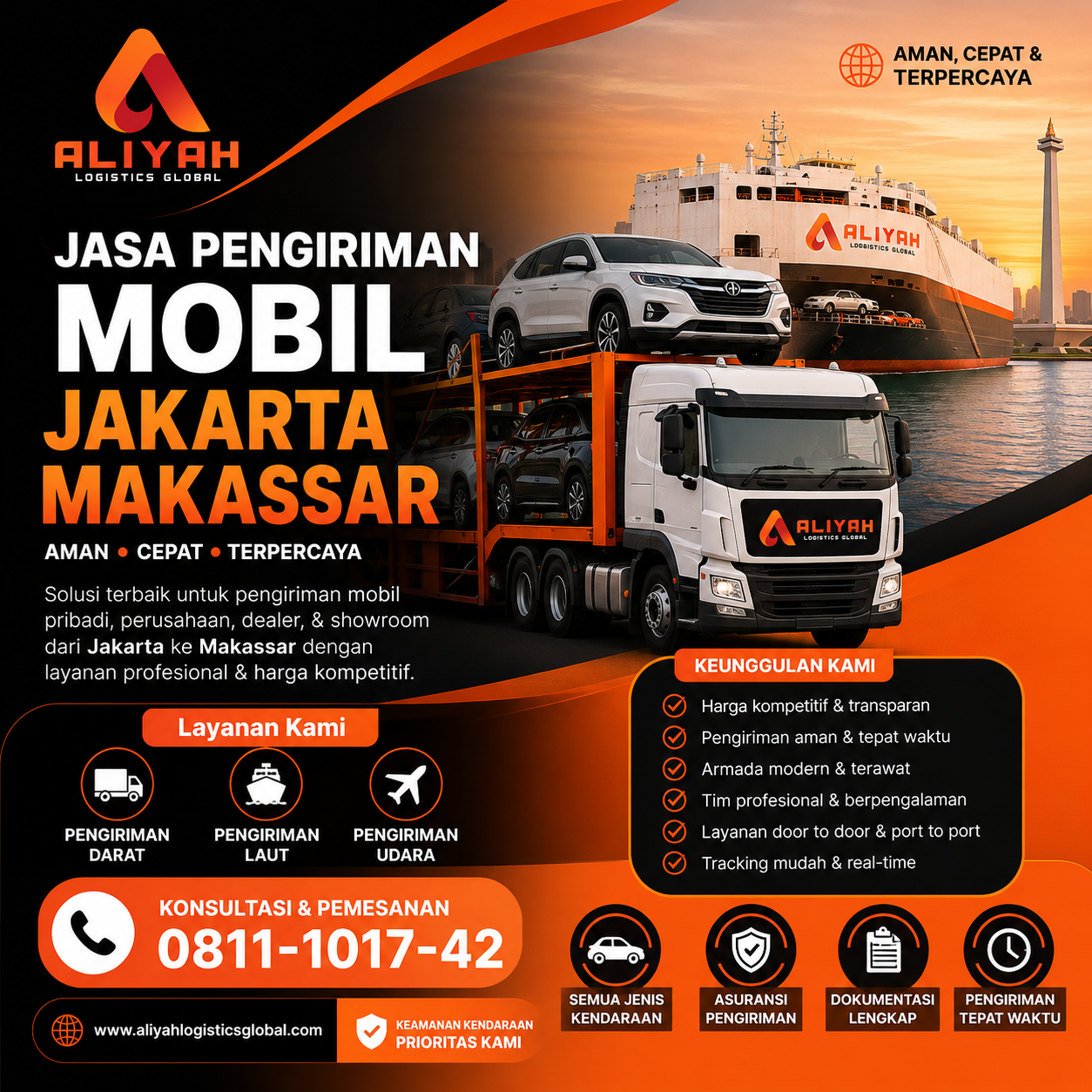 Jasa Pengiriman Mobil Jakarta Makassar