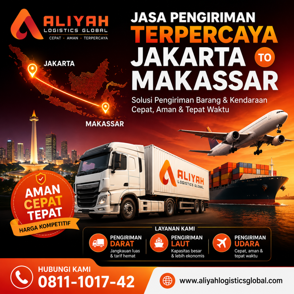 Jasa Pengiriman Terpercaya Jakarta Makassar