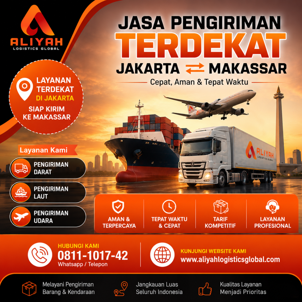 Jasa Pengiriman Terdekat Jakarta Makassar