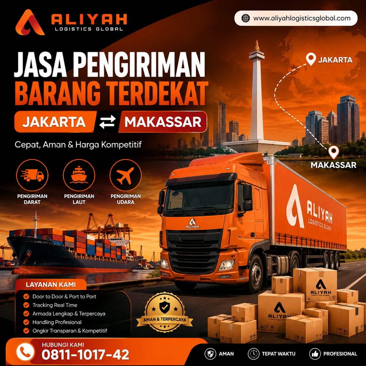 Jasa Pengiriman Barang Terdekat Jakarta Makassar