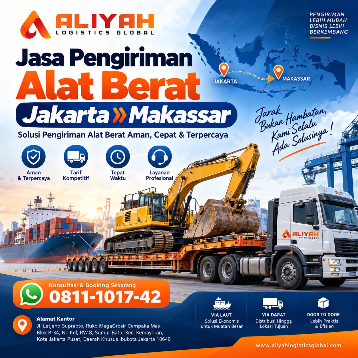 Jasa Pengiriman Alat Berat