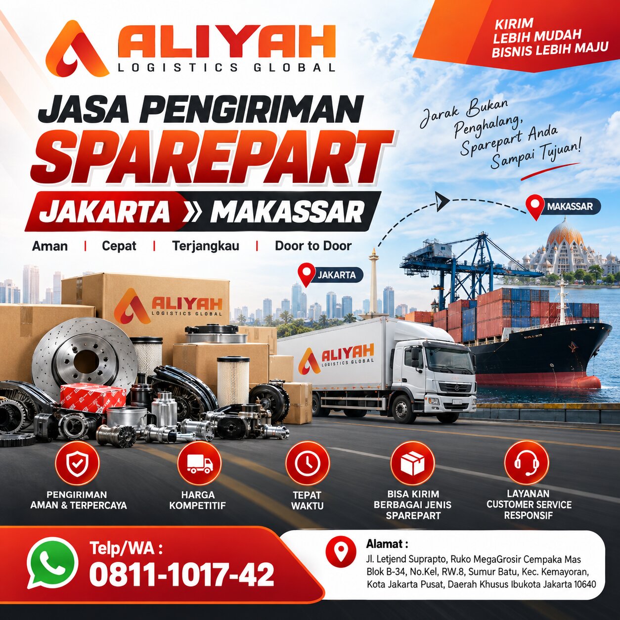 Jasa Pengiriman Sparepart Jakarta