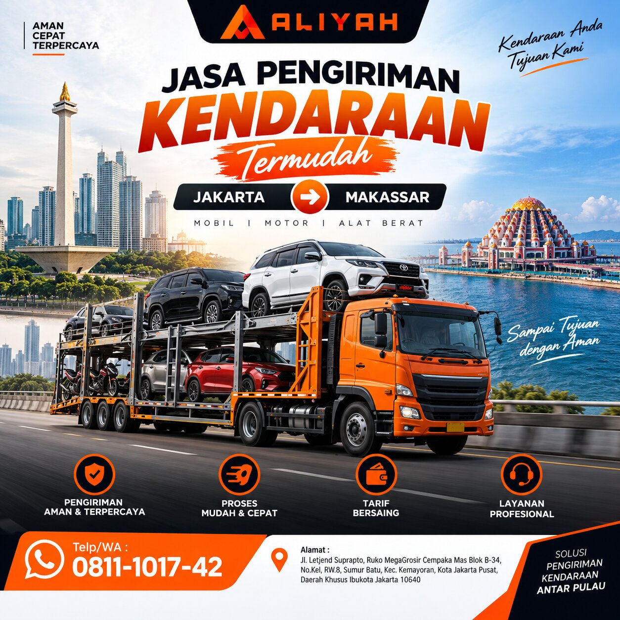 Jasa Pengiriman Kendaraan Termudah