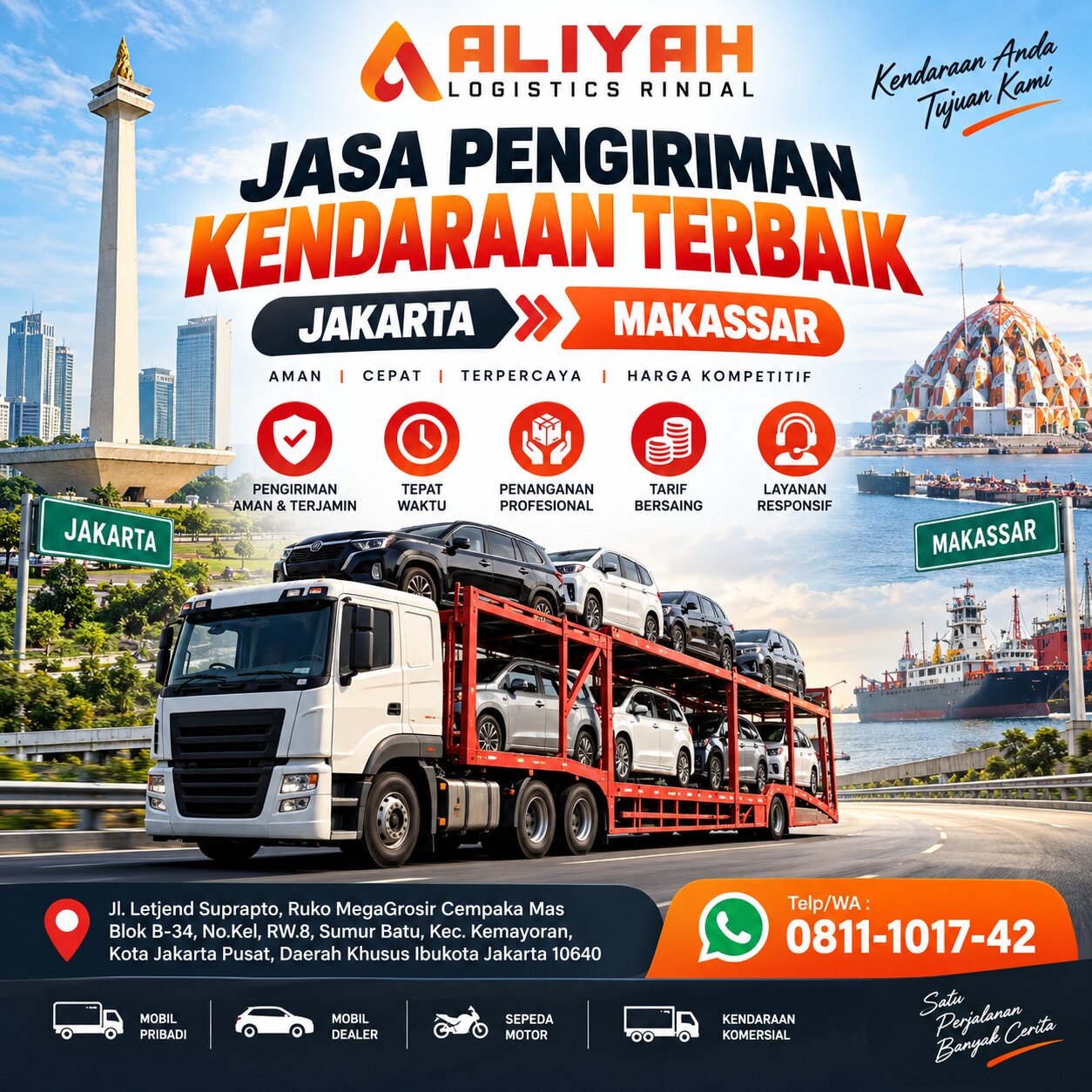 Jasa Pengiriman Kendaraan Terbaik