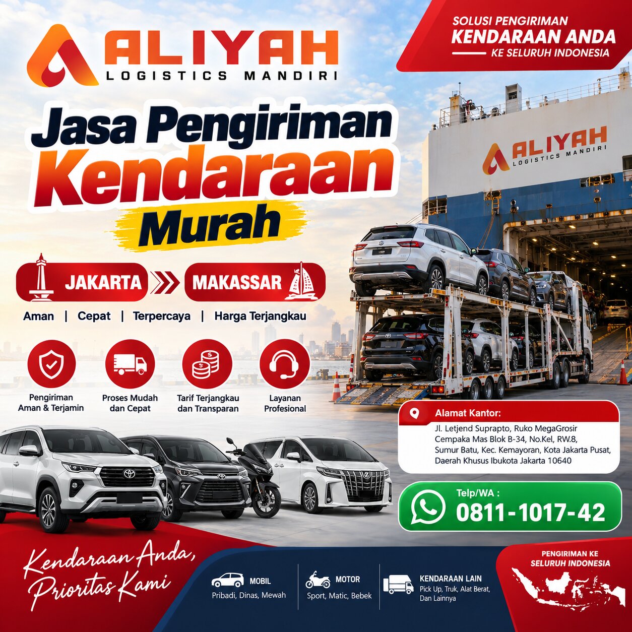 Jasa Pengiriman Kendaraan Murah