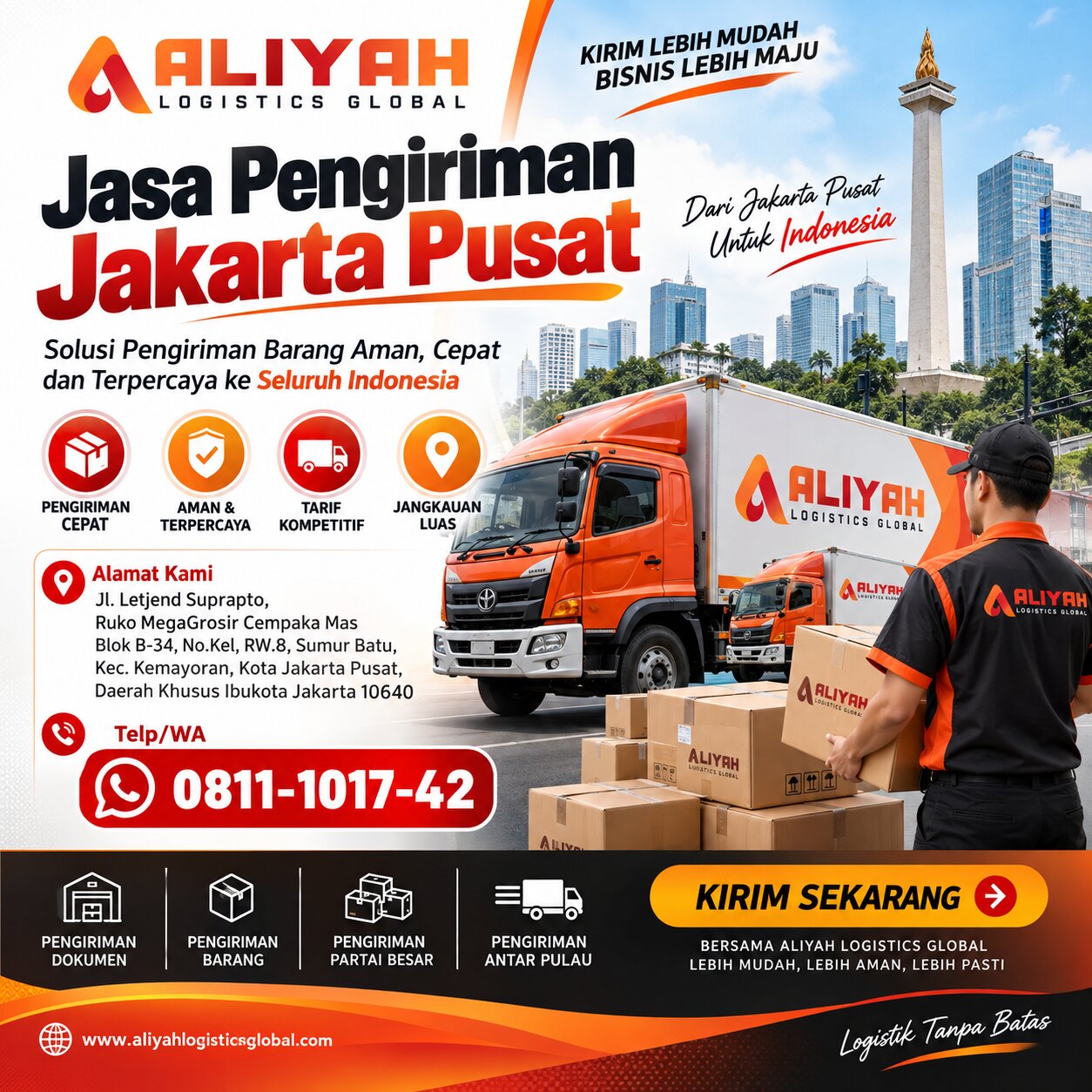 Jasa Pengiriman Jakarta Pusat