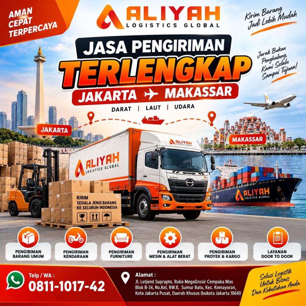 Jasa Pengiriman Terlengkap Jakarta Makassar
