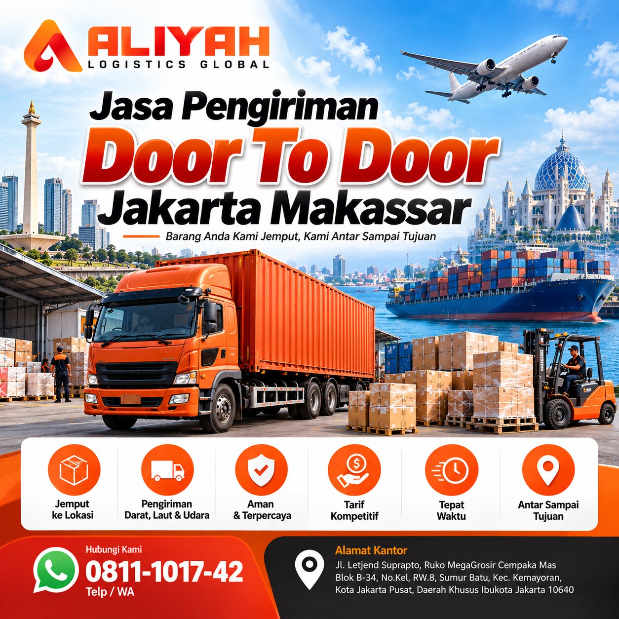 Jasa Pengiriman Door To Door Jakarta Makassar