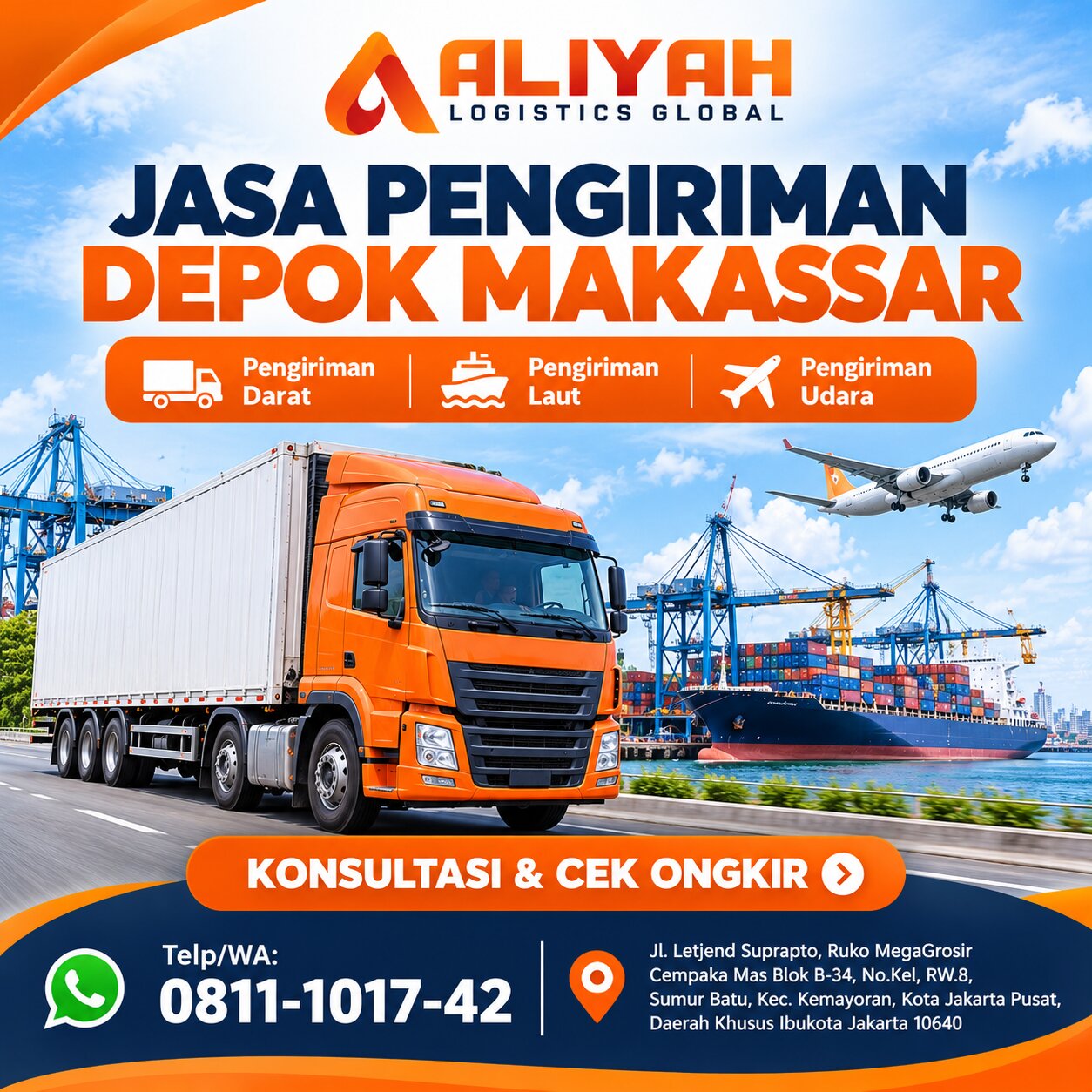 Jasa Pengiriman Depok Makassar