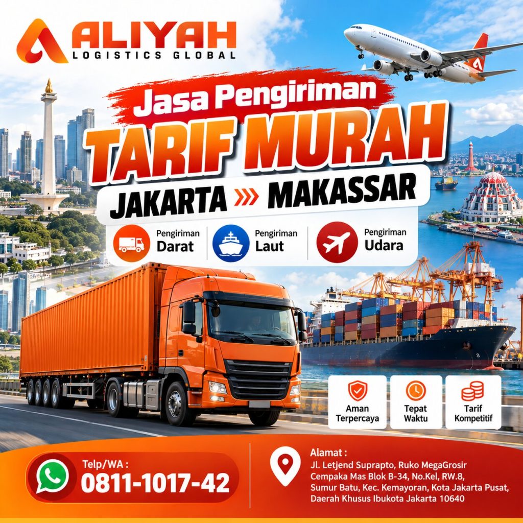 Jasa Pengiriman Tarif Murah Jakarta Makassar