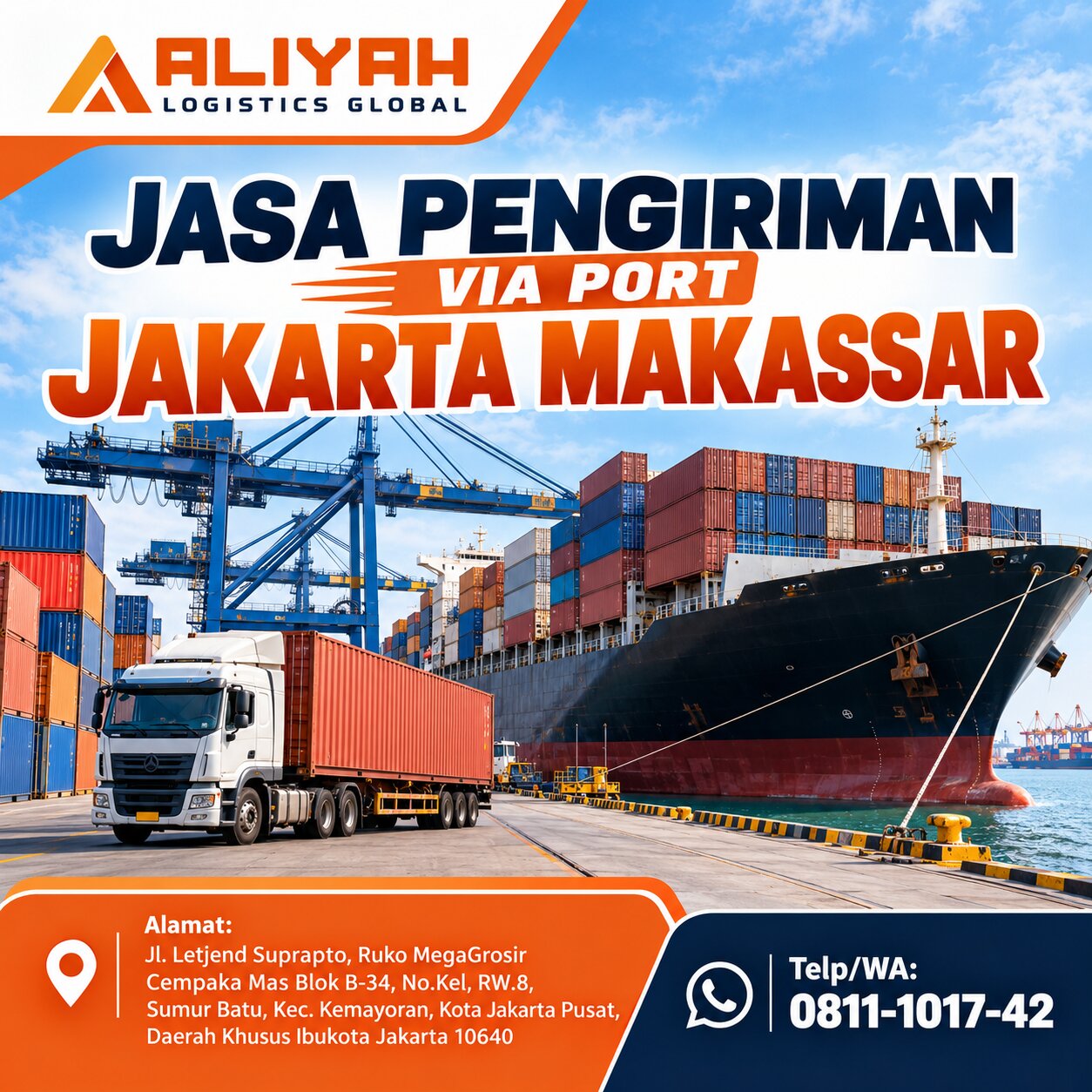 Jasa Pengiriman Via Port Jakarta Makassar