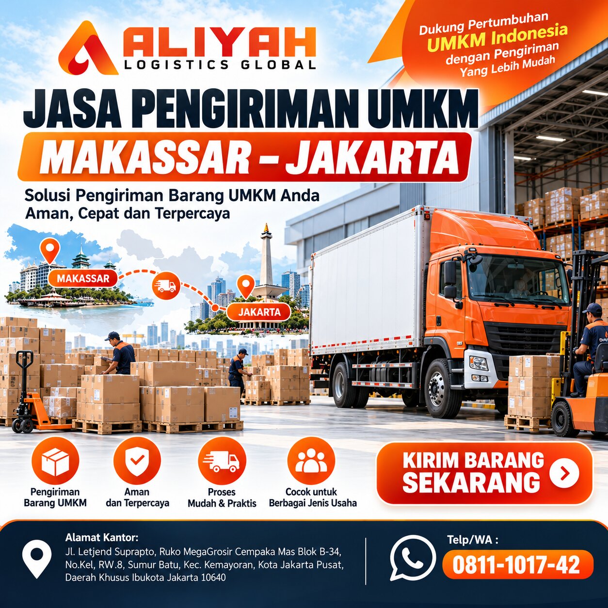 Jasa Pengiriman UMKM Makassar Jakarta