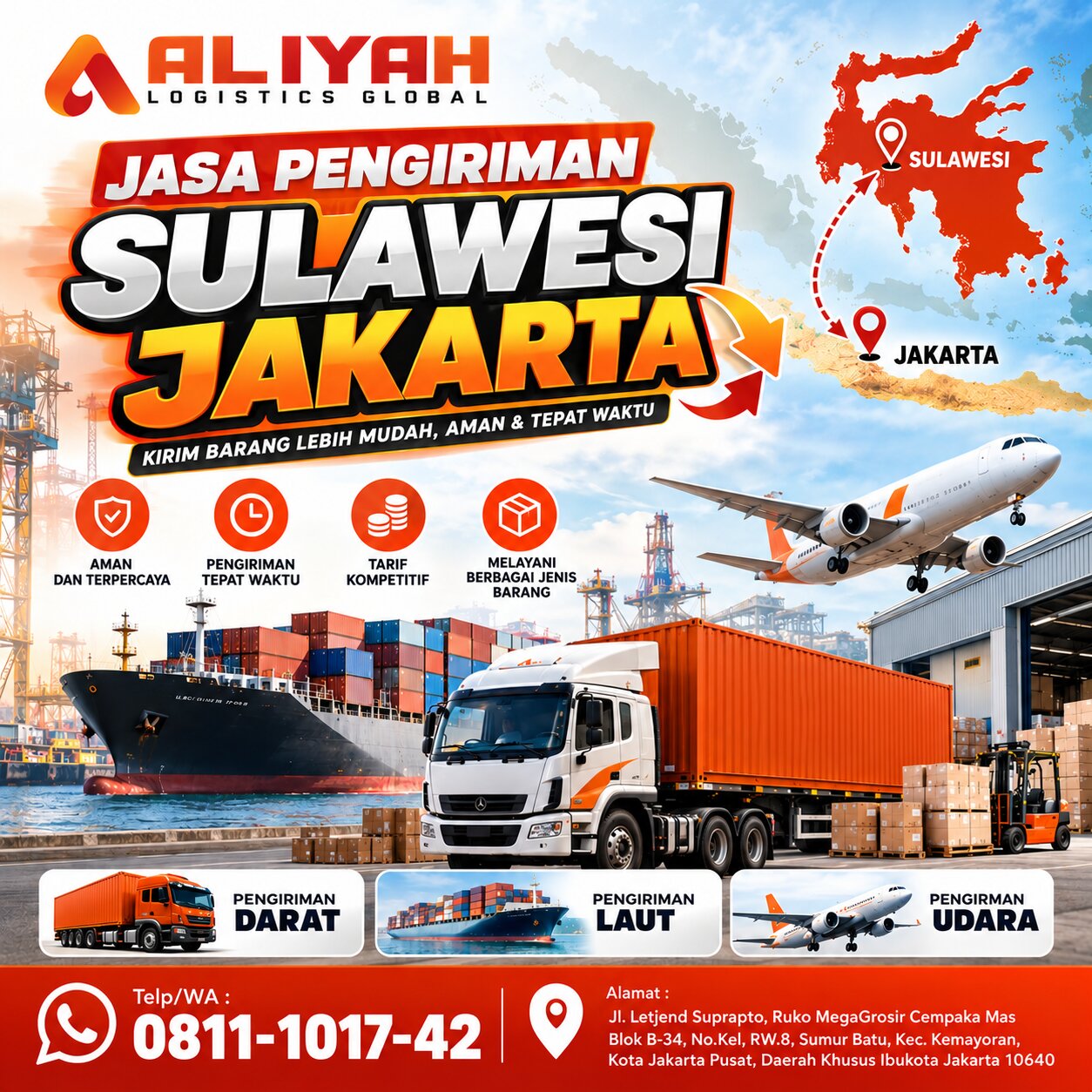 Jasa Pengiriman Sulawesi Jakarta