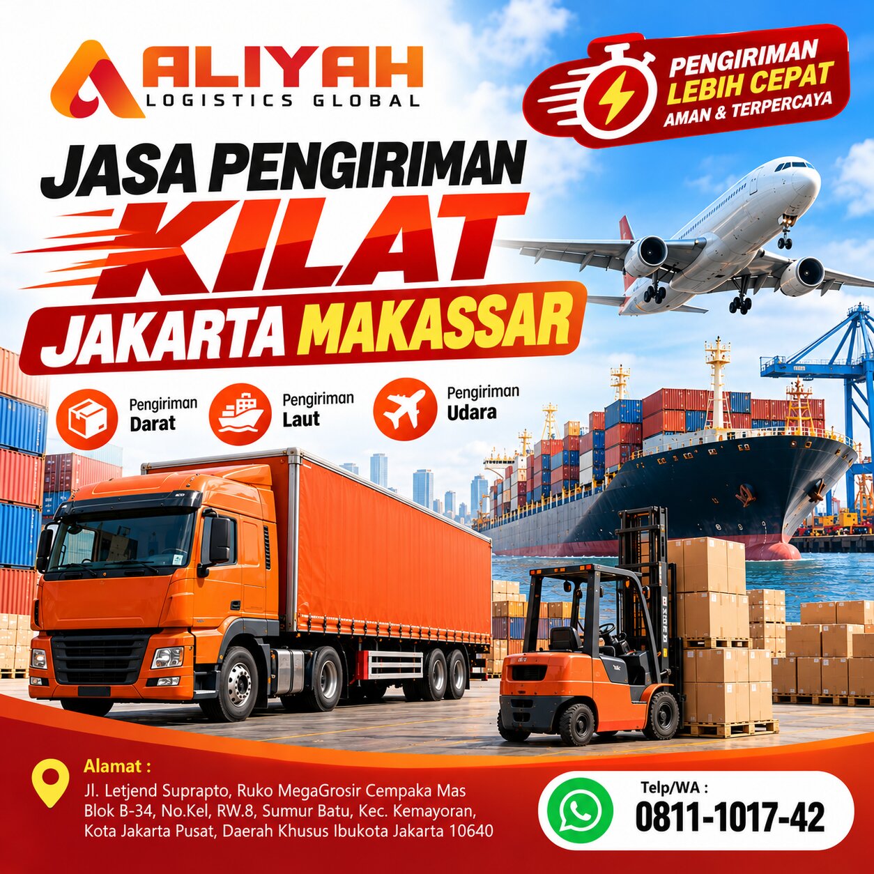 Jasa Pengiriman Kilat Jakarta Makassar