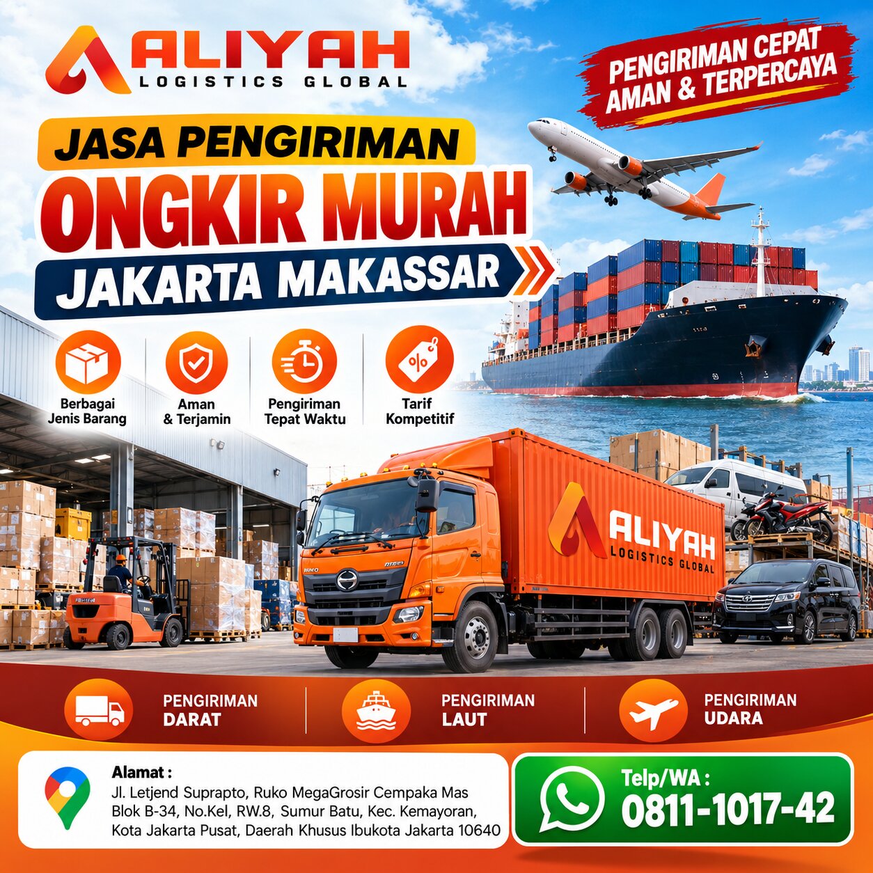 Jasa Pengiriman Ongkir Murah Jakarta Makassar