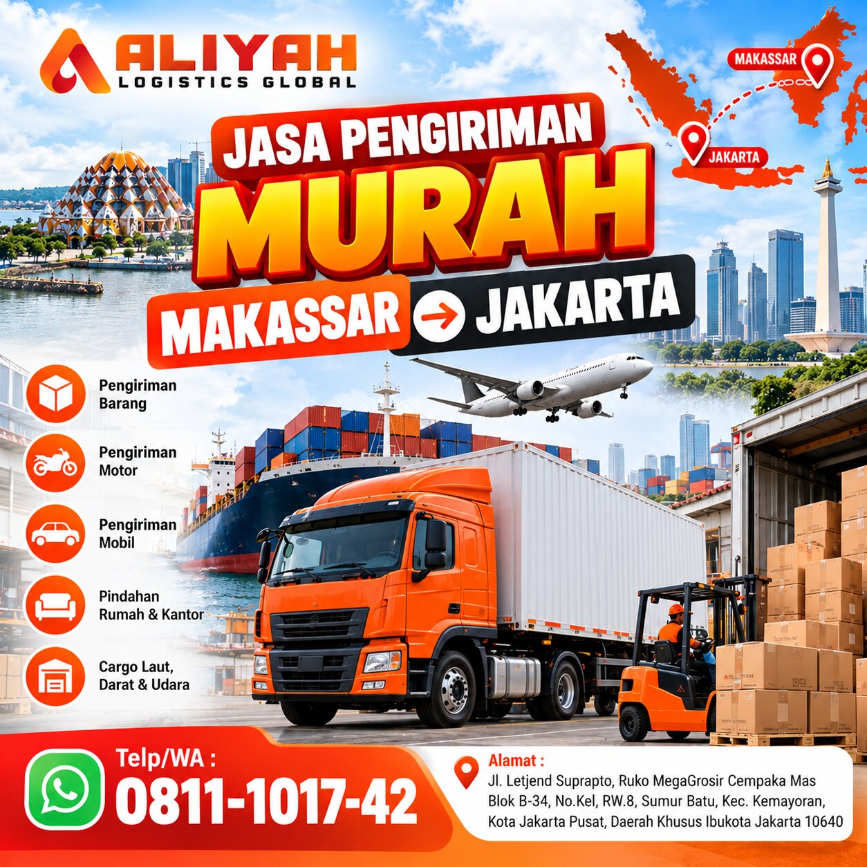 Jasa Pengiriman Murah Makassar Jakarta