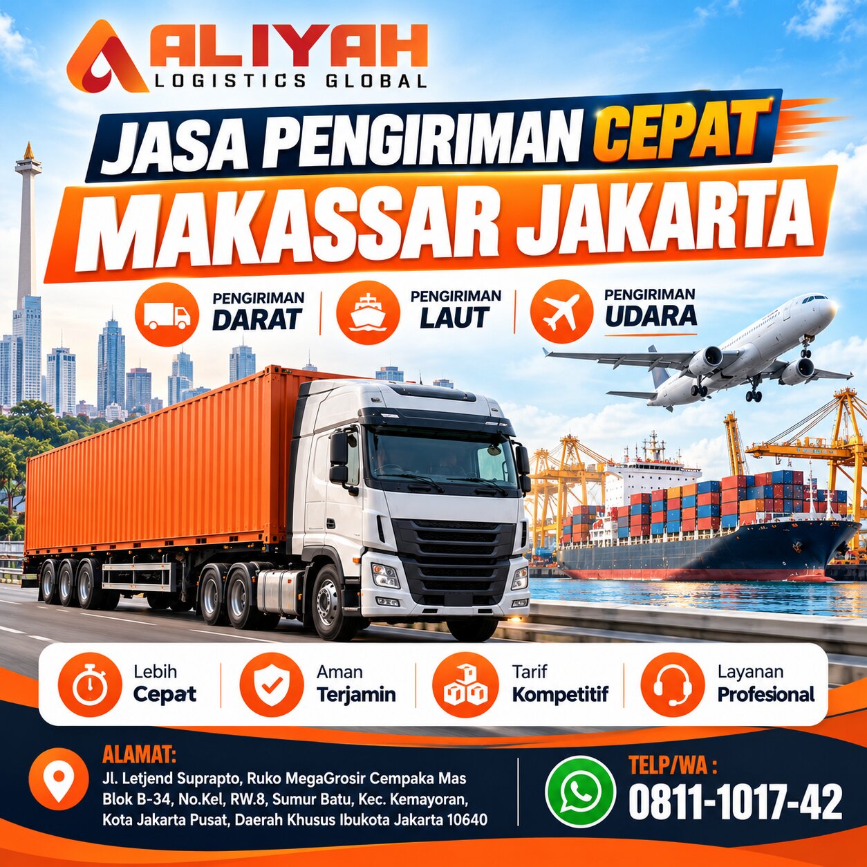 Jasa Pengiriman Cepat Makassar Jakarta