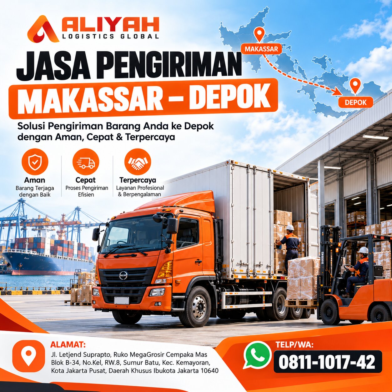 Jasa Pengiriman Makassar Depok